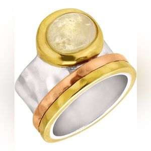 Sterling silver citrine ring